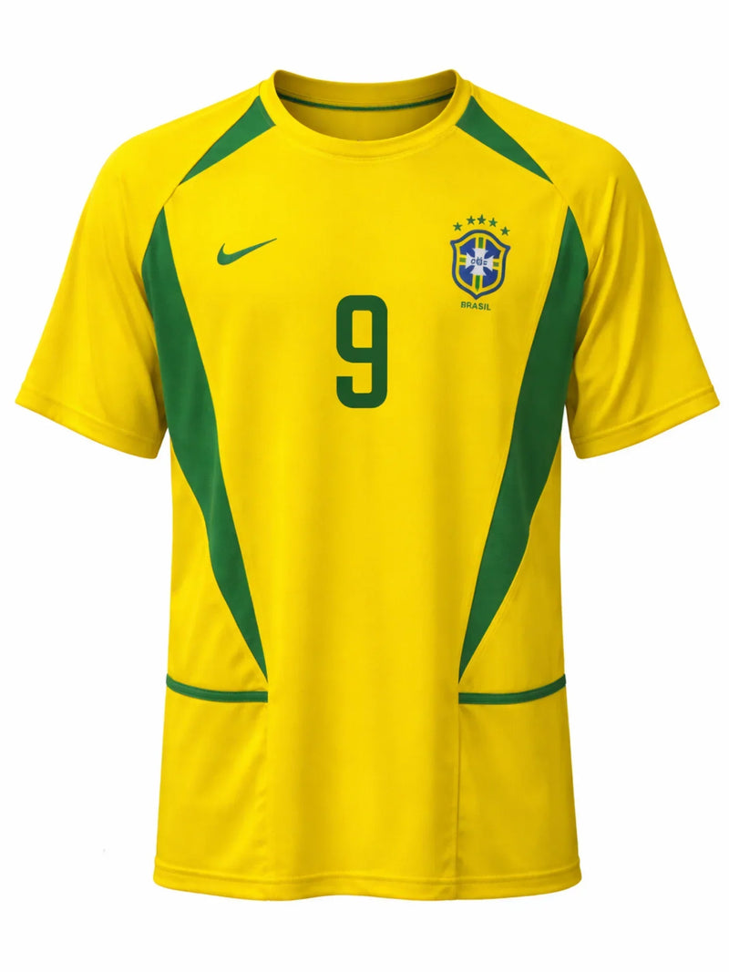 Brazil 2002 I Home Jersey Retro - Ronaldo