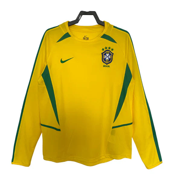 Brazil Long Sleeve Home - 2002 | Free Shipping + Keychain Gift