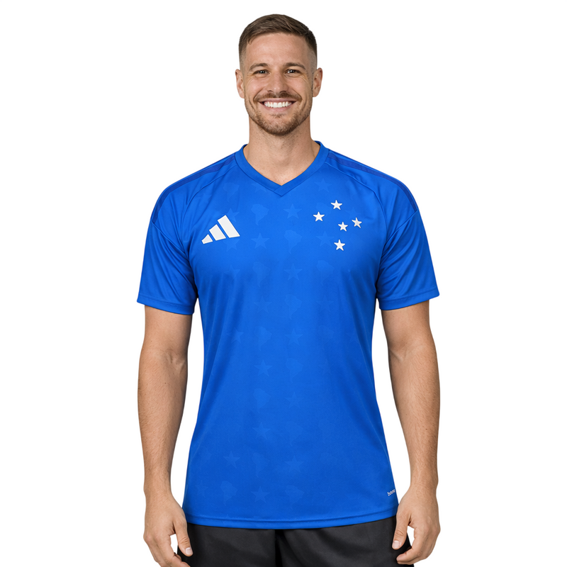 Cruzeiro Adidas 2026/27 Home Fan Jersey | Free Shipping + Keychain Gift