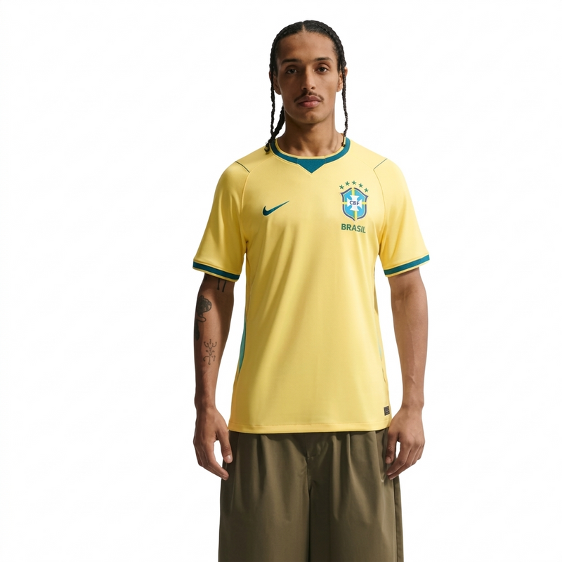 Brazil 26/27 I Home Jersey World Cup - Fan Version | Free Shipping + Keychain Gift