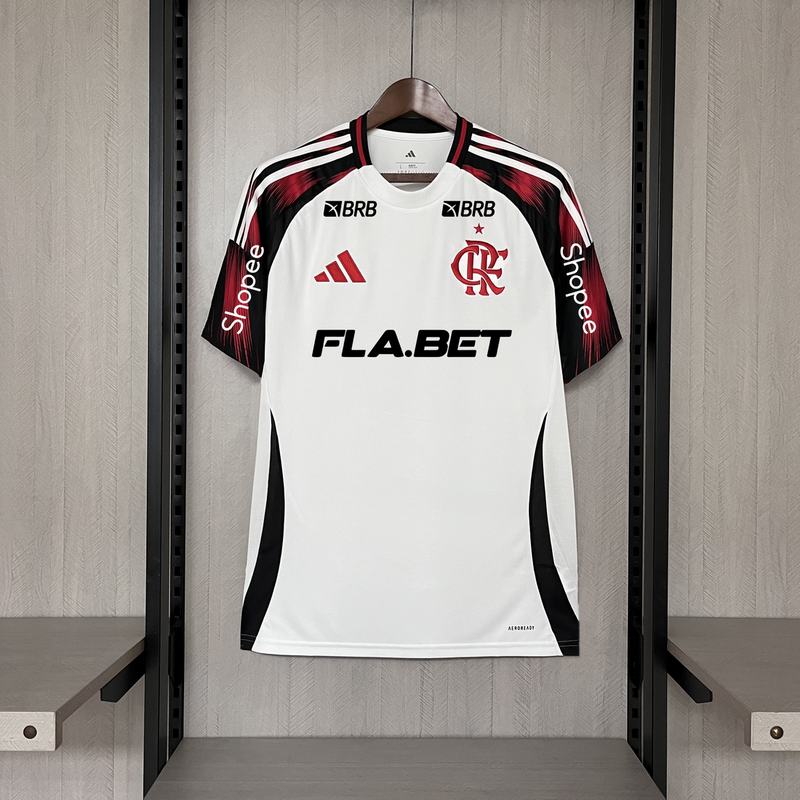 Flamengo 25/26 Away Jersey - All Sponsors - Fan Version | Free Shipping + Keychain Gift