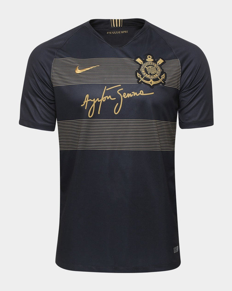 Corinthians Senna Jersey - Retro Version | Free Shipping + Keychain Gift