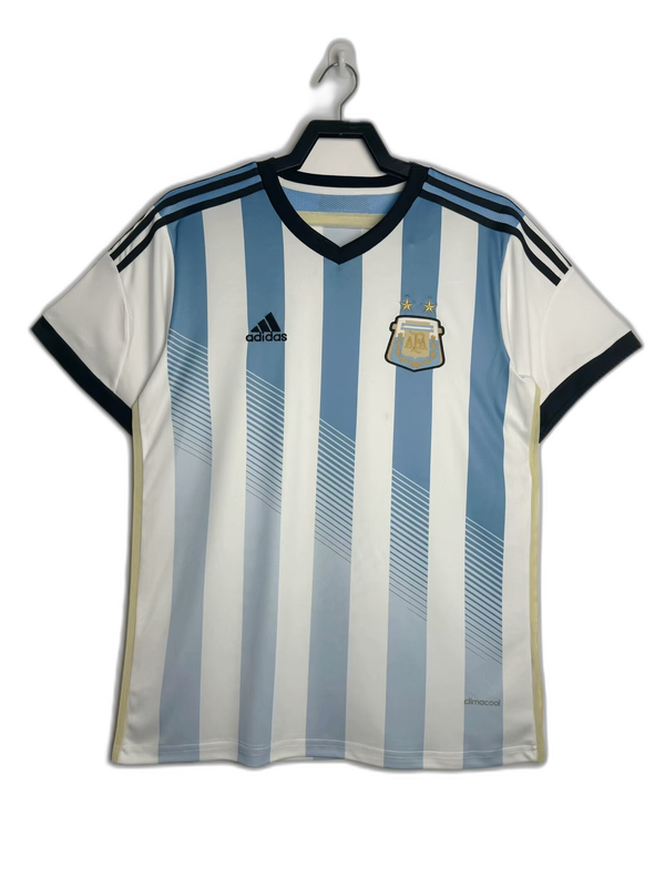 Argentina 2014 I Home Jersey - Retro Version | Free Shipping + Keychain Gift