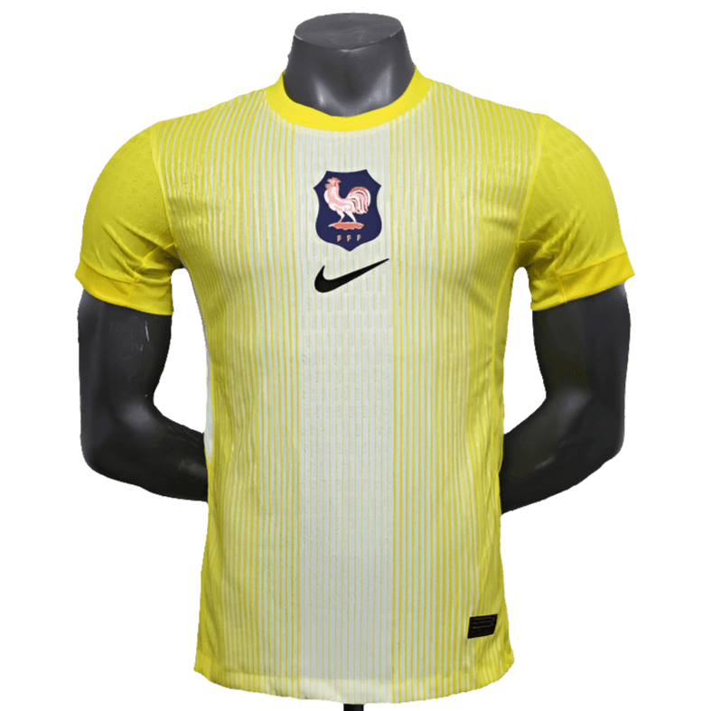France 25/26 Goalkeeper Jersey - Yellow - Player Version | Free Shipping + Keychain Gift