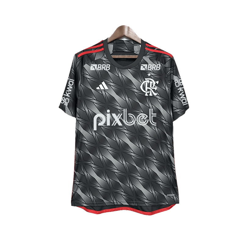 Flamengo 24/25 III Third Jersey - All Sponsors - Fan Version | Free Shipping + Keychain Gift