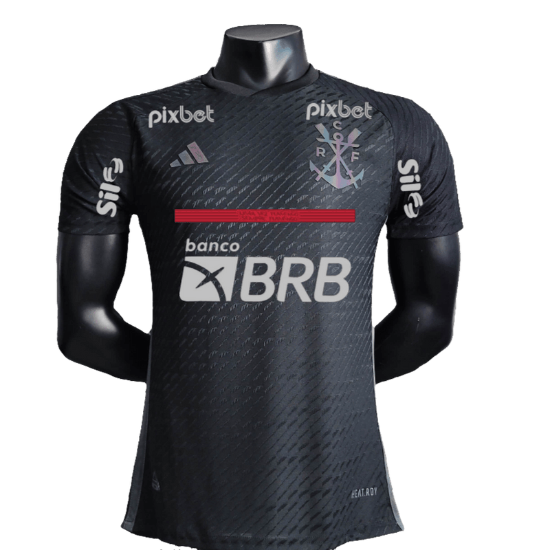 Flamengo 23/24 III Third Jersey - All Sponsors - Player Version | Free Shipping + Keychain Gift