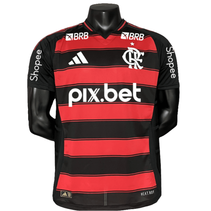 Flamengo 25/26 I Home Jersey - All Sponsors - Player Version | Free Shipping + Keychain Gift