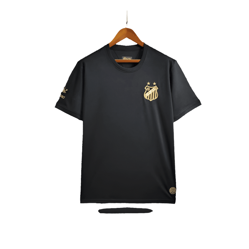 Santos 25/26 Commemorative Edition Jersey - Black - Fan Version | Free Shipping + Keychain Gift