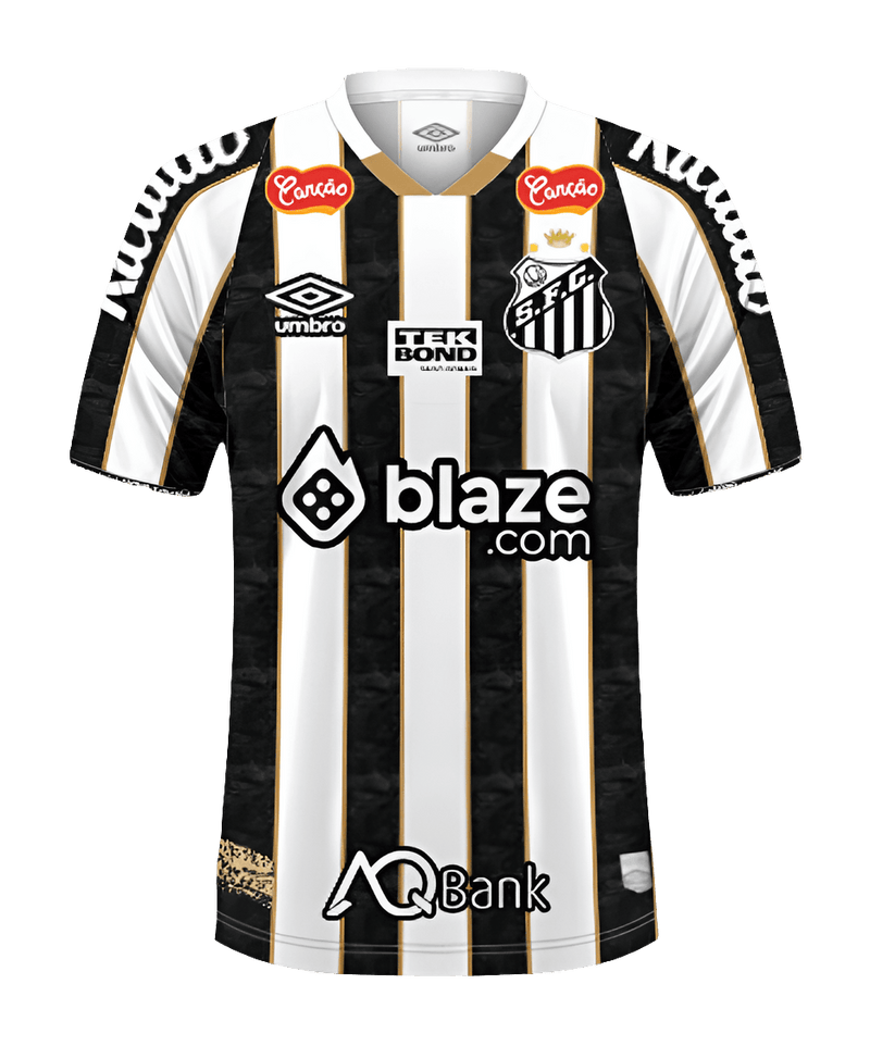 Santos 24/25 II Away Jersey - All Sponsors - Fan Version | Free Shipping + Keychain Gift