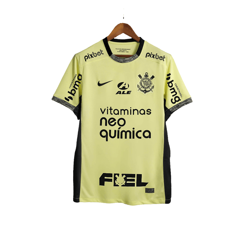 Corinthians 23/24 III Third Jersey - All Sponsors - Fan Version | Free Shipping + Keychain Gift