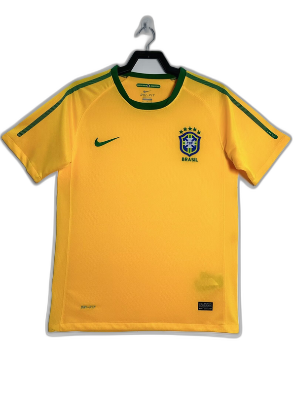 Brazil 2010 I Home Jersey - Retro Version | Free Shipping + Keychain Gift