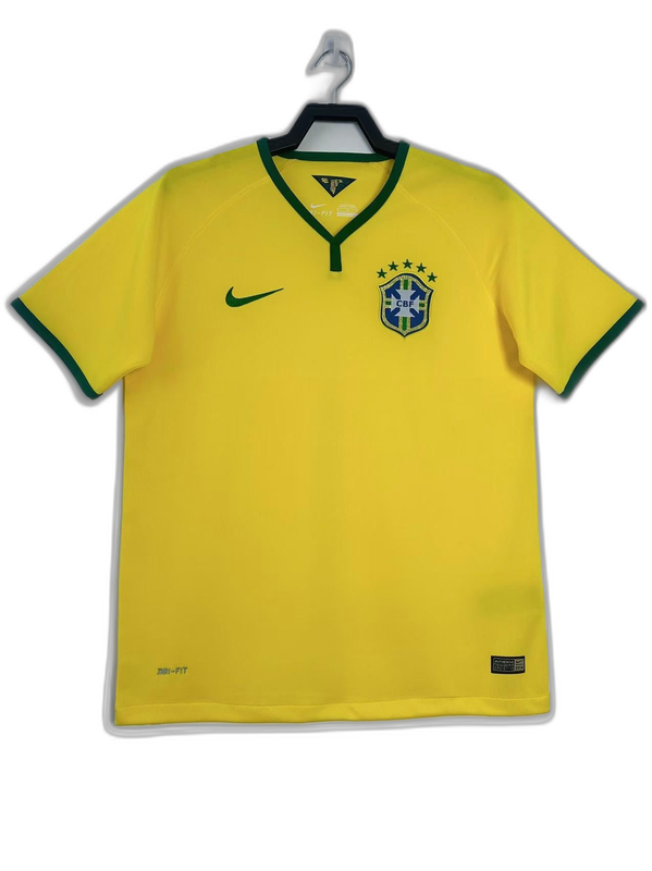 Brazil 2014 I Home Jersey - Retro Version | Free Shipping + Keychain Gift