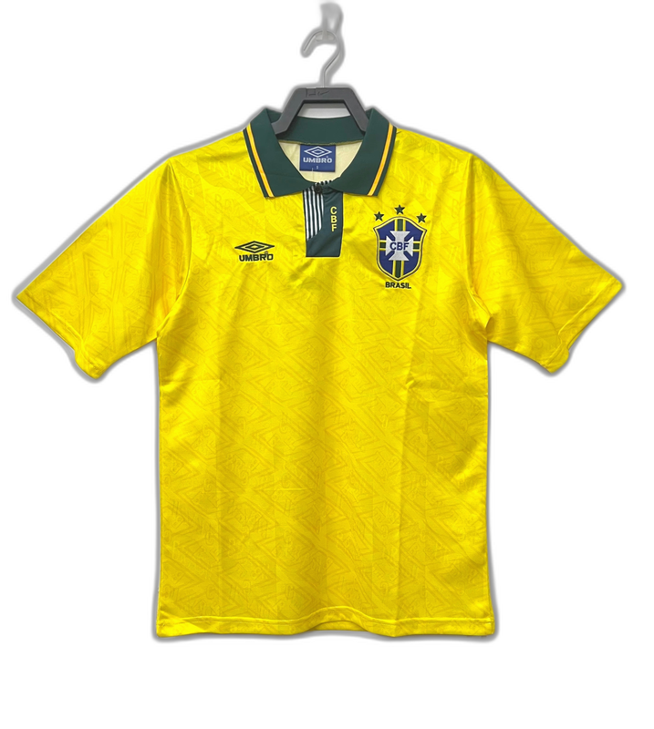 Brazil 91/93 I Home Jersey - Retro Version | Free Shipping + Keychain Gift