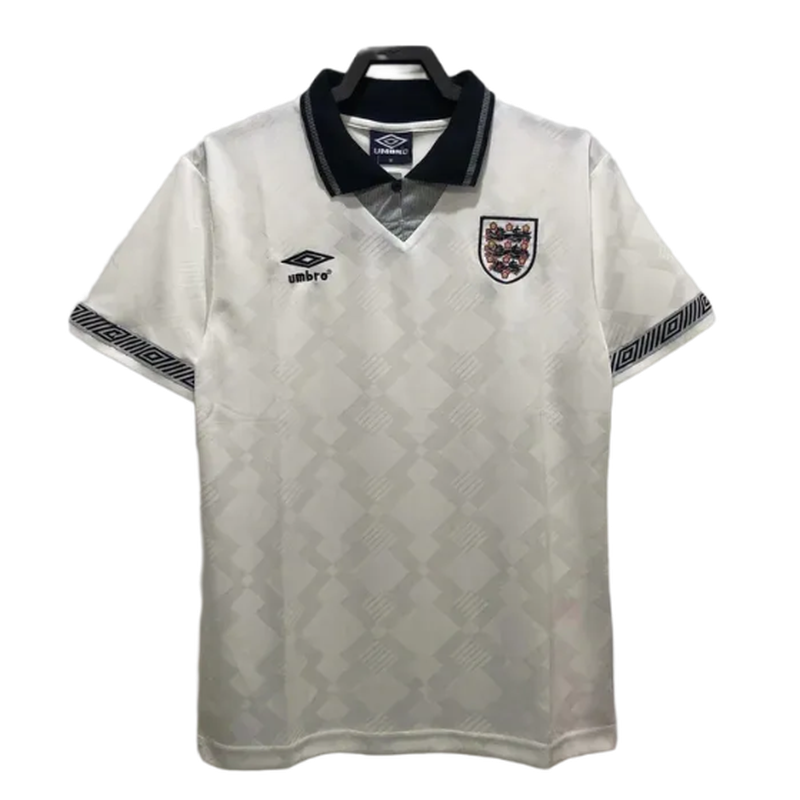 England 1990 I Home Jersey - Retro Version | Free Shipping + Keychain Gift