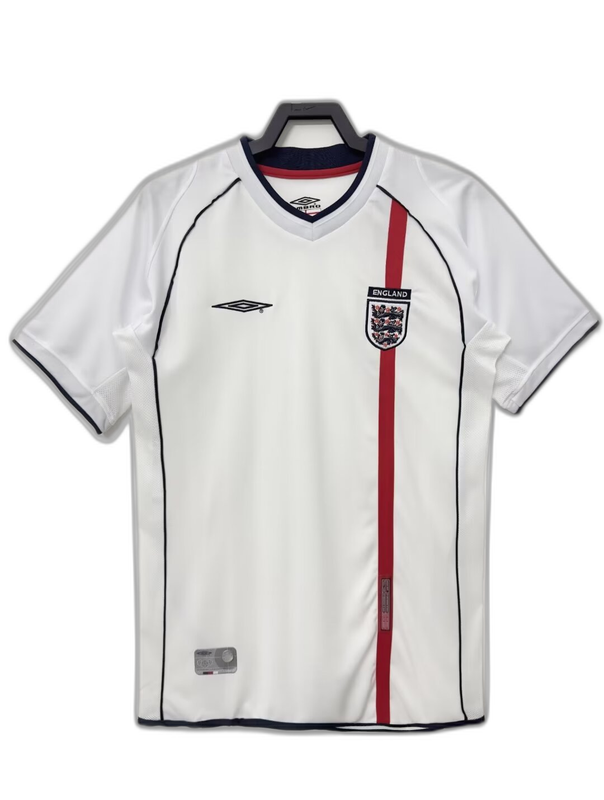 England 2002 I Home Jersey - Retro Version | Free Shipping + Keychain Gift