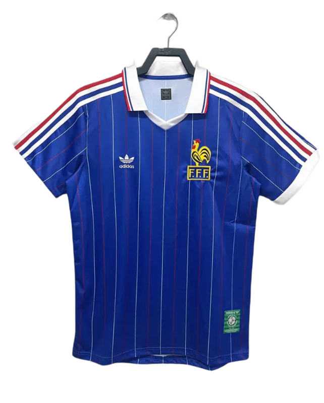 France 1982 I Home Jersey - Retro Version | Free Shipping + Keychain Gift