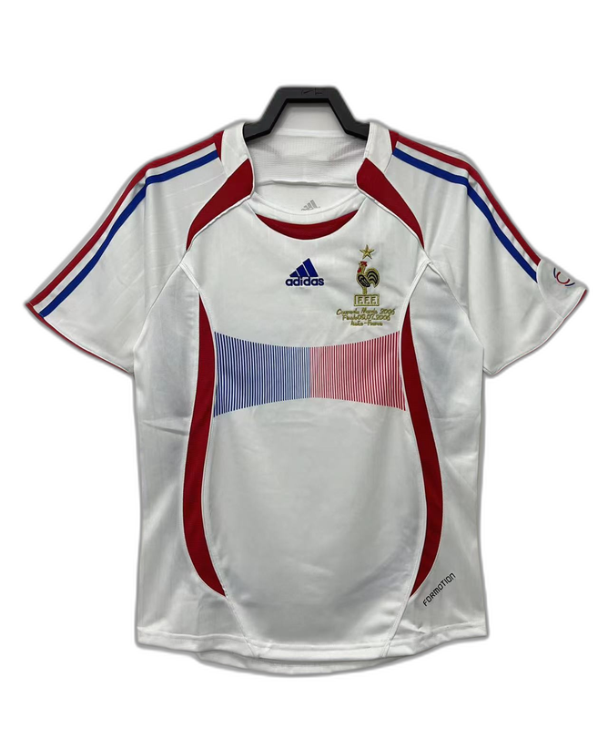 France 2006 II Away Jersey - Retro Version | Free Shipping + Keychain Gift