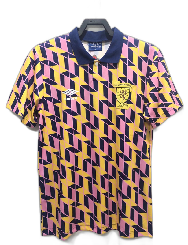 Scotland 88/89 Yellow Jersey - Retro Version | Free Shipping + Keychain Gift
