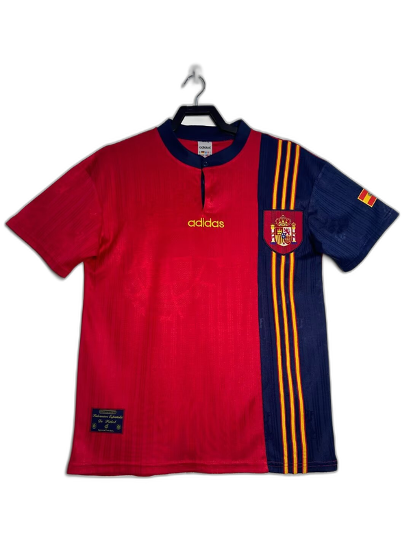 Spain 1996 I Home Jersey - Retro Version | Free Shipping + Keychain Gift