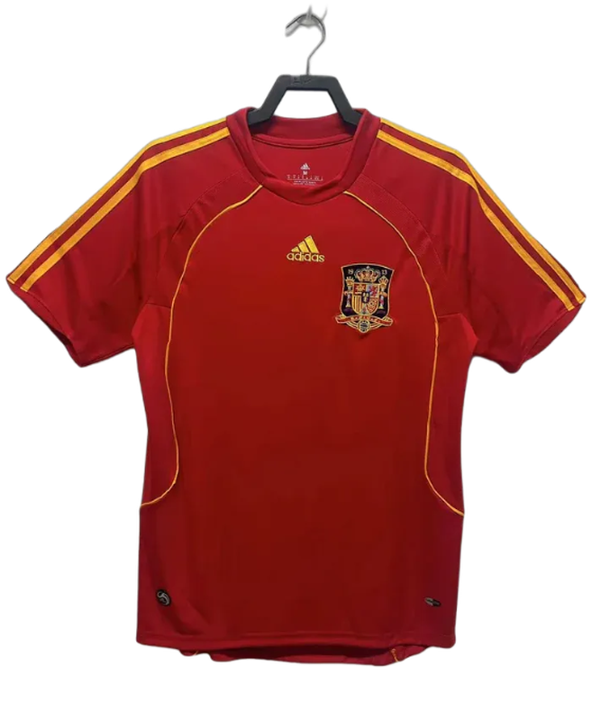 Spain 2008 I Home Jersey - Retro Version | Free Shipping + Keychain Gift